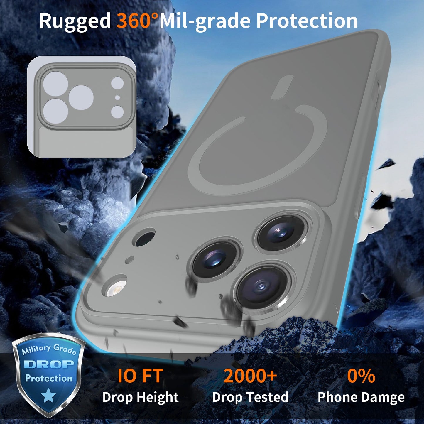 iPhone 17 Pro Max Case, Anti-Scratch & Drop Resistant