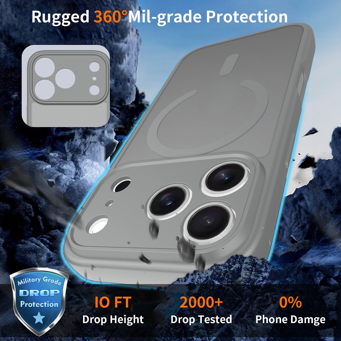 iPhone 17 Pro Case, Anti-Scratch & Drop Resistant